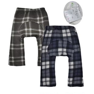  春季新款男女宝宝抓绒休闲长裤微喇大PP裤子婴儿童打底裤C34