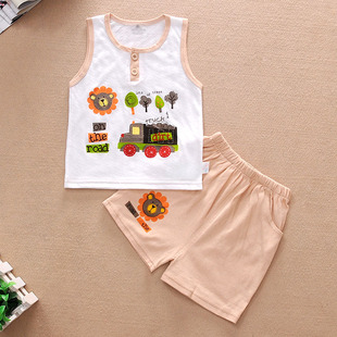 清仓 童装<em>男童一岁</em>男宝宝夏装儿童背心<em>短裤</em>套