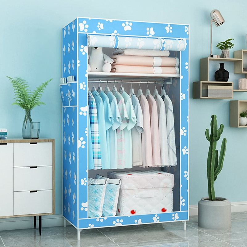 wardrobe simple and easy Cloth wardrobe trumpet dormitory student Renting Fabric art Assemble cabinet fold Single Storage Closetsin the Residential furniture , Cabinet , Wardrobe category - from Buy2taobao.com to provide professional Taobao agent buy service