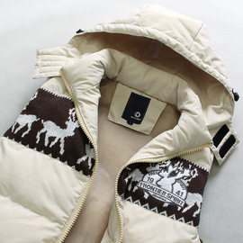 2014春装<em>马甲男秋冬</em>仿羽绒青少年男学生棉马