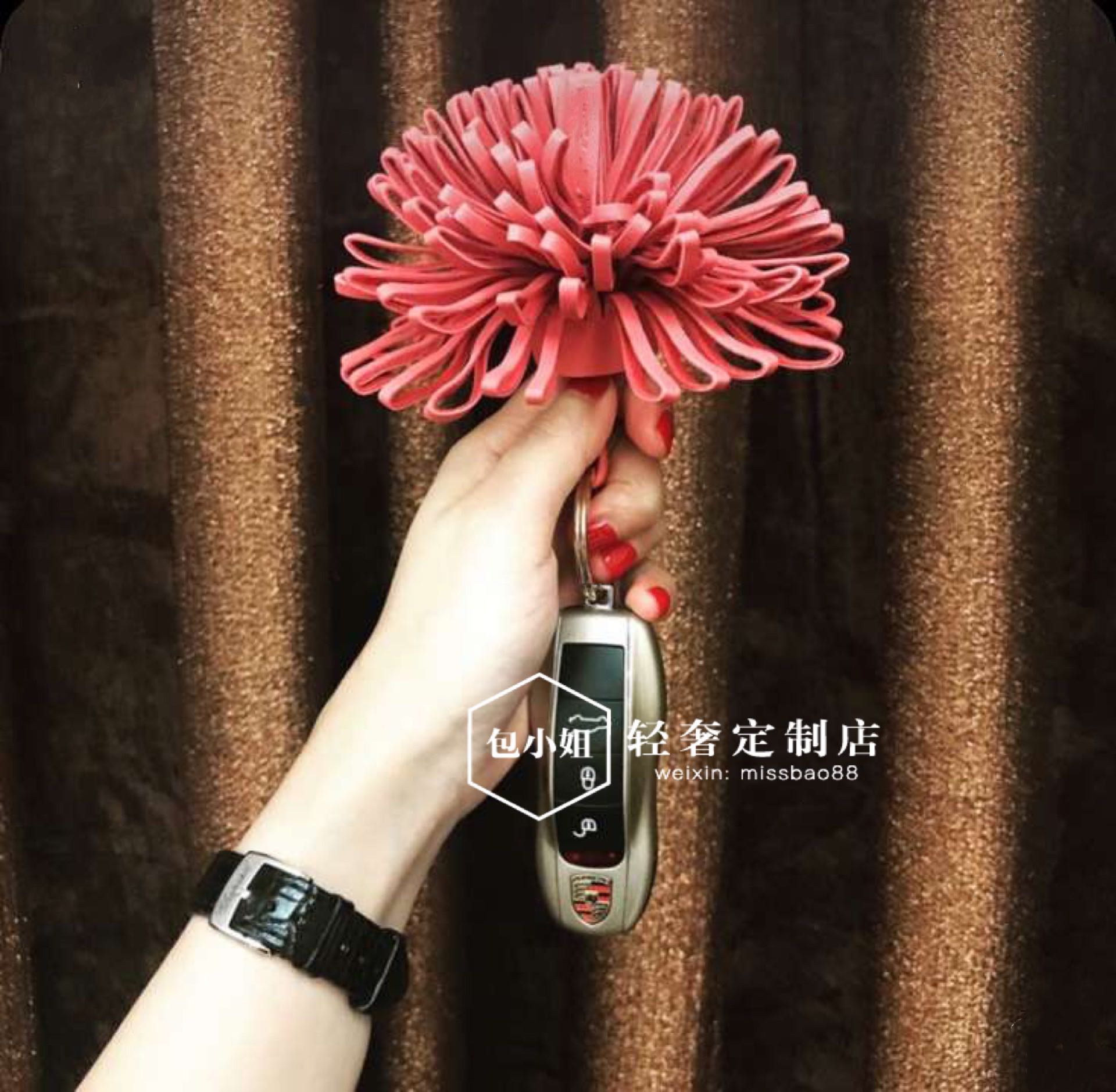 Miss Pure Sew Pure handwork Salix x jiangsuensis key Grass skirts Key buckle Lambskin Multicolor Optionalin the Accessories/Leather belt/Hat/Muffler , Shoes and bags/Belt Accessories , Bag Accessories , Bag pendant category - from Buy2taobao.com to provide professional Taobao agent buy service