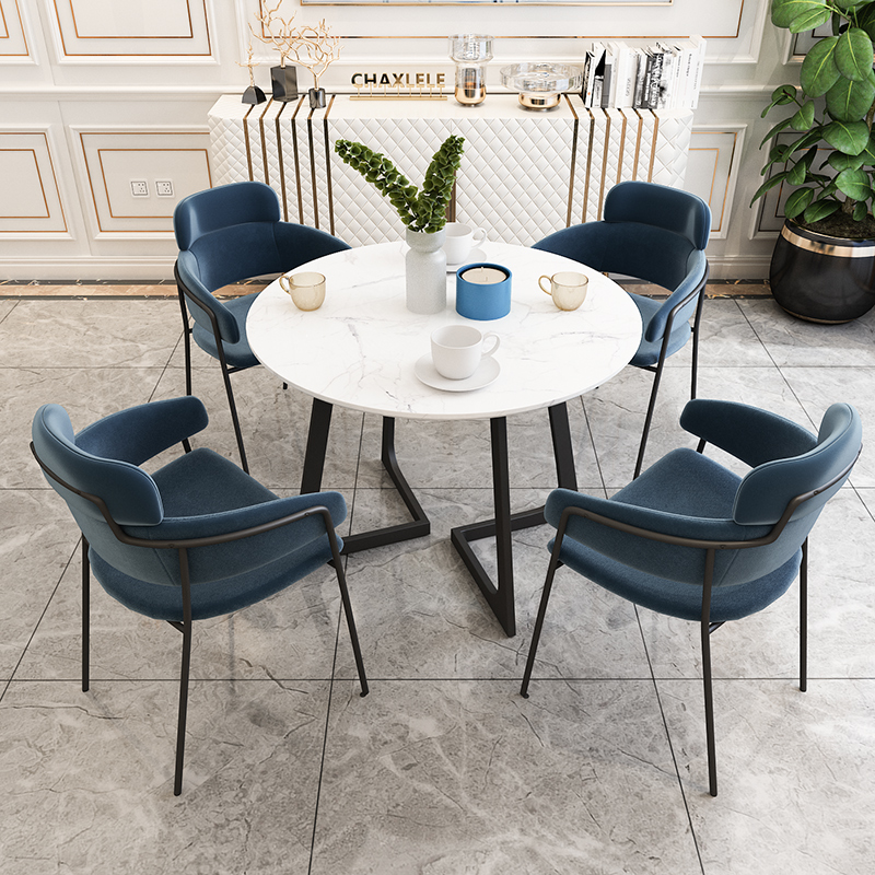 Northern Europe Marble dining table and chair round table dining table Four household circular Dining table Simplicity Tables and chairs combinationin the Residential furniture , Tables , Dining table category - from Buy2taobao.com to provide professional Taobao agent buy service