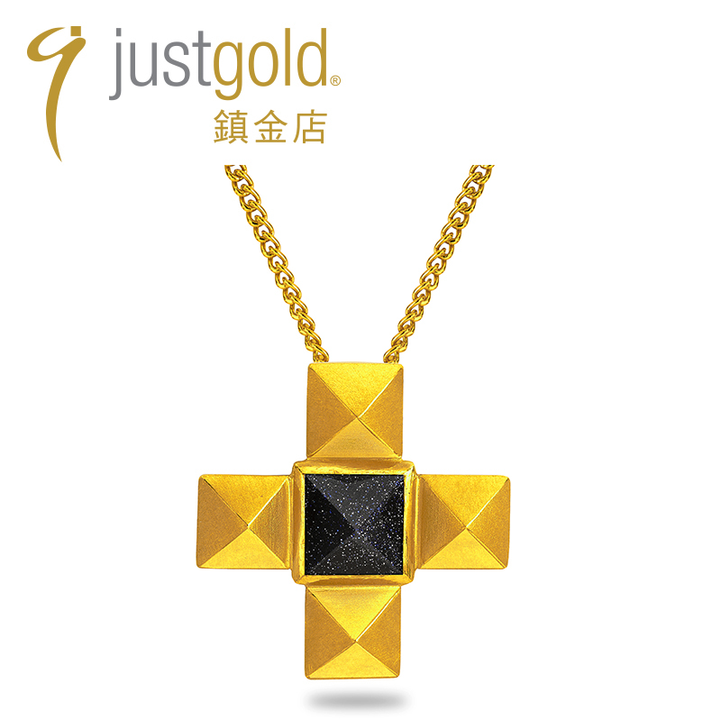 JustGold鎮金店搖滾黃金吊墜足金女士款簡約大方送女友1520901Y在類目 珠寶/鑽石/翡翠/黃金, 黃金首飾(新), 頸飾中 - 來自Buy2taobao.com提供專業的淘寶代購服務