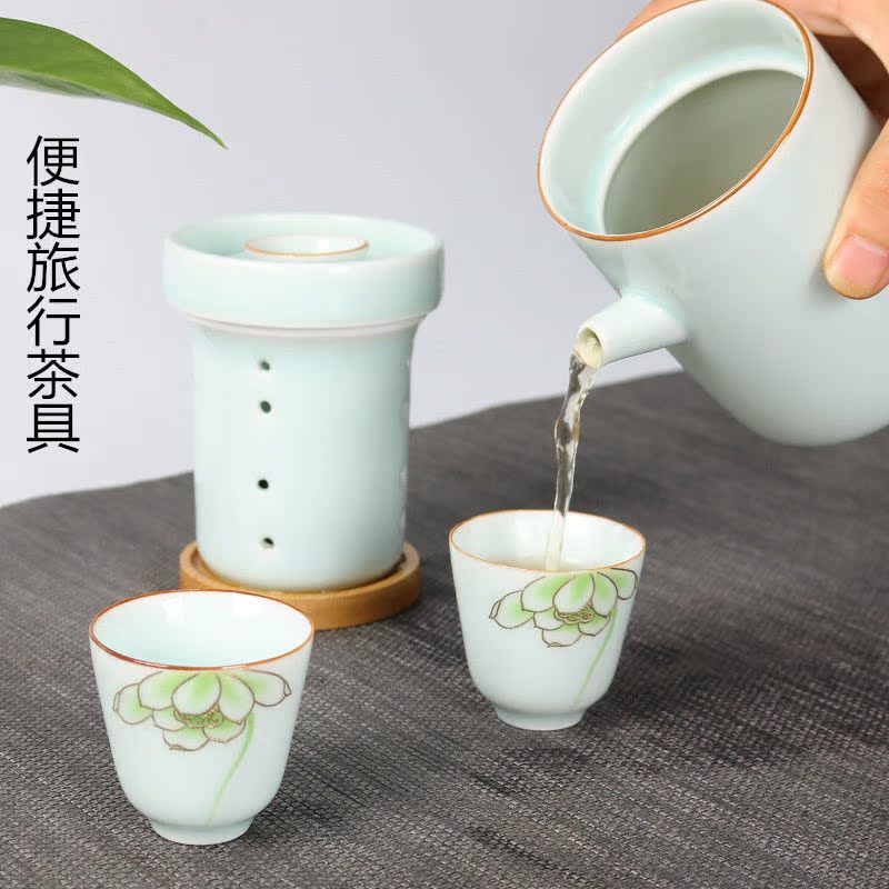 旅行茶具套裝 便攜包式茶壺戶外車載旅遊茶杯快客杯壹壺二杯兩杯在類目 餐飲具, 茶具, 整套茶具中 - 來自Buy2taobao.com提供專業的淘寶代購服務