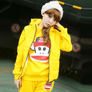  新年新衣冬季休闲运动套装 女款卫衣加厚 三件套卫衣套装