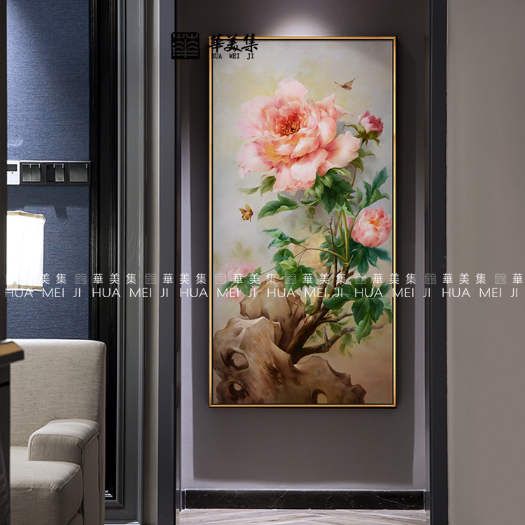 华美集 手绘玫瑰油画 现代新古典装饰画走廊玄关挂画衣帽间画壁画在类目 家居饰品, 装饰画, 油画中 - 来自Buy2taobao.com提供专业的淘宝代购服务