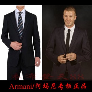  包邮Armani阿玛尼 纯色布西装 一粒单排扣 时尚休闲 秋冬西服套装