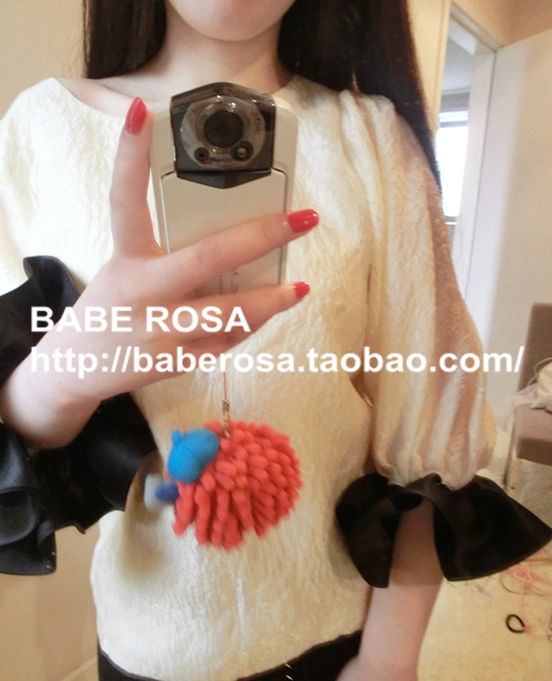 BABEROSA.(独家定制) 进口真丝缇花欧根纱缎360度镶边超美TOP~在类目 女装/女士精品, 衬衫中 - 来自Buy2taobao.com提供专业的淘宝代购服务