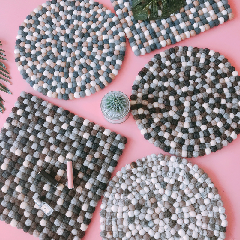 Northern Europe Japan and South Korea Pure wool circular a living room Bedroom carpet square tea table Tatami Mat Seat cushionin the Home Fabric , Carpet category - from Buy2taobao.com to provide professional Taobao agent buy service