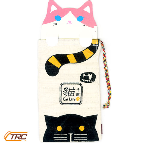 現貨 台灣制造『猴硐貓行館』帆布手機袋 零錢包 禮品紀念品 卡通在類目 節慶用品/禮品, 文化創意用品, 文化創意包/袋中 - 來自Buy2taobao.com提供專業的淘寶代購服務