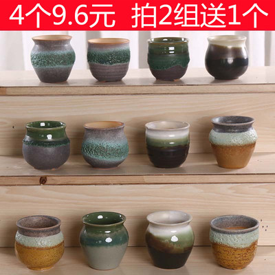 流釉泡泡釉多肉小花盆陶瓷拇指盆大号粗陶老桩多肉植物陶瓷花盆器