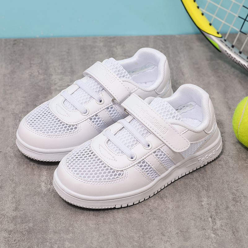 2019 summer new pattern children White shoes Boy Hollow white Mesh shoes girl ventilation Mesh shoes gym shoesin the Shoes/Baby Shoes/Parent-child shoes , Sports shoes category - from Buy2taobao.com to provide professional Taobao agent buy service
