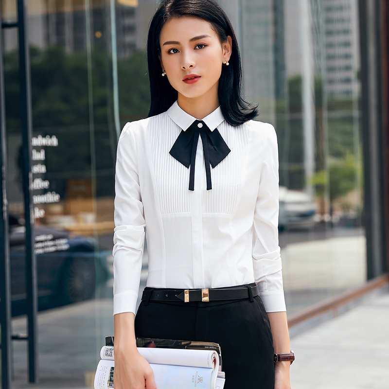 职业衬衫女长袖秋季大堂经理领班工作服前台收银员工作装正装衬衣在类目 女装/女士精品, 套装/学生校服/工作制服, 职业女裤套装中 - 来自Buy2taobao.com提供专业的淘宝代购服务