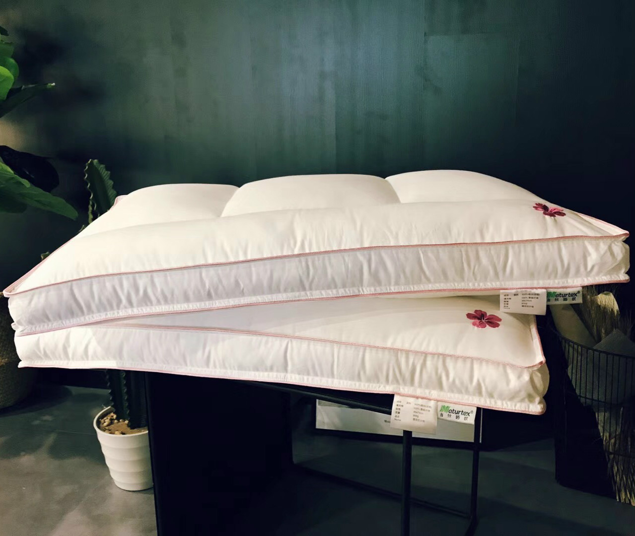 80S Cotton satin Fabric Pillow core square Single Pillow core white Embroidery Simplicity cervical vertebra pillowin the Bedclothes , Pillow/Pillow/Pillow/Cervical pillow category - from Buy2taobao.com to provide professional Taobao agent buy service