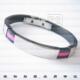 紫红彩条钛钢手镯（包邮）