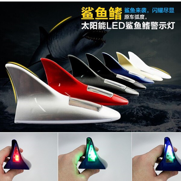 automobile solar energy Shark fin antenna Decorative lamp Rear end roof Tail LED Refit lamp Warning flash lightin the Car/Articles/Fitting/Refit , Auto Parts and Accessories , Car Antenna category - from Buy2taobao.com to provide professional Taobao agent buy service