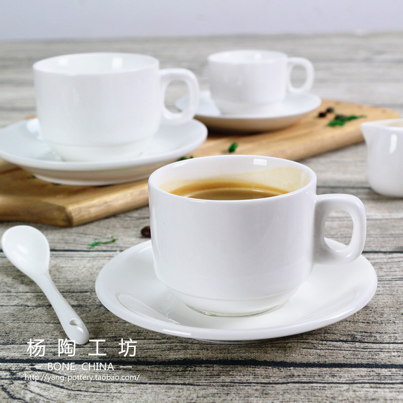 骨瓷咖啡杯+碟/特浓咖啡杯/红茶杯/水杯/饮料杯/简约商务杯子|ruв категории посуда, кофе, кофе - от Buy2taobao.com для оказания профессиональной услуги покупки агента Taobao