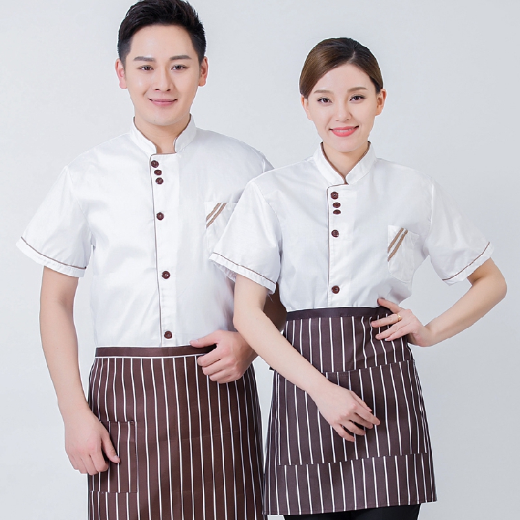 chef uniforms Short sleeved Summer wear Restaurant kitchen hotel summer suit summer coverall Sweat ventilation Thin sectionin the Women's clothing/Boutique , Set/Student uniforms/Work uniforms , Hotel work uniforms category - from Buy2taobao.com to provide professional Taobao agent buy service
