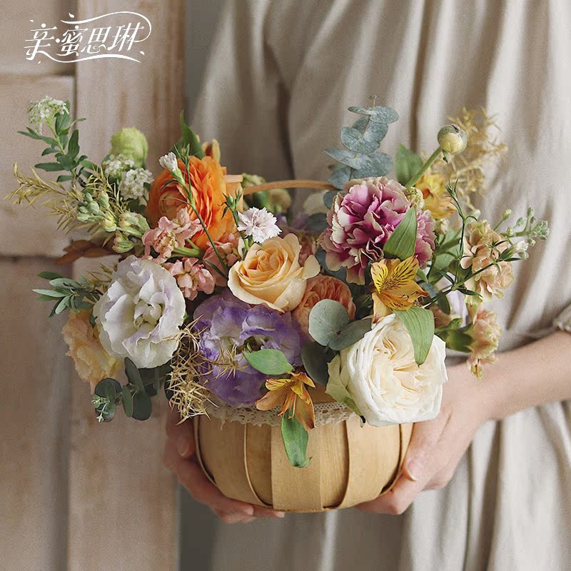 亲蜜思琳 花边南瓜篮提篮在类目 家居饰品, 花瓶/花器/仿真花/仿真饰品, 花器/花瓶, 花篮中 - 来自Buy2taobao.com提供专业的淘宝代购服务
