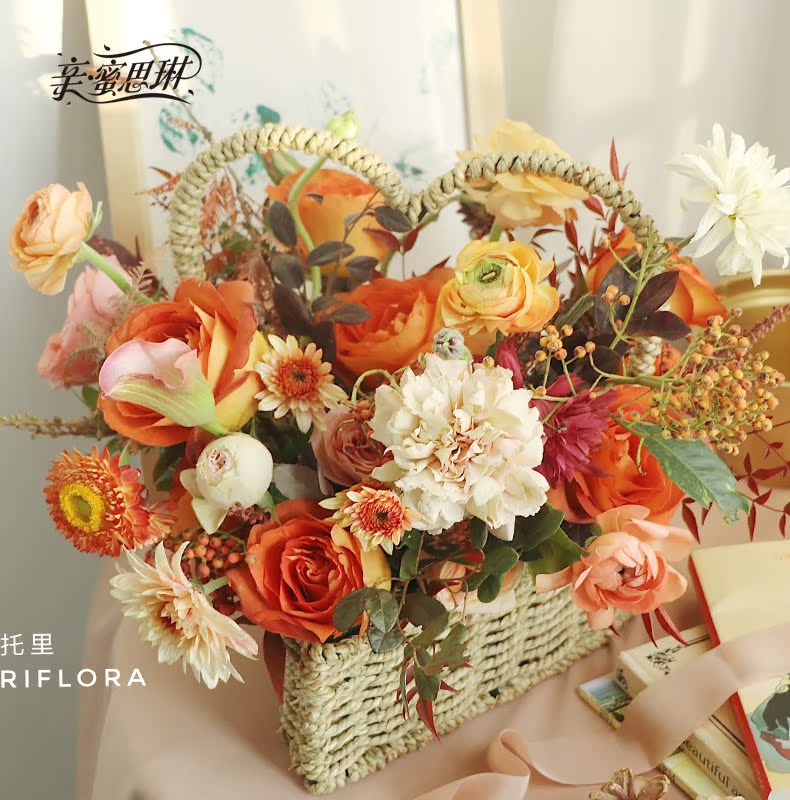 Dear Si Lin love design Rope hand basket manual Straw Flower basket portable ins Home Furnishing a living room Flower potin the Home accessories , Vase/Flower/Artificial flowers/Imitation jewelry , Flower/Vase , Baskets category - from Buy2taobao.com to provide professional Taobao agent buy service