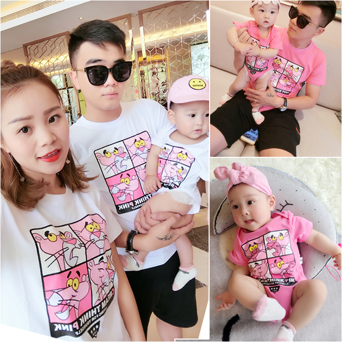 亲子装春夏款新生儿爬服母子母女装一家三口四口全家装婴儿套装在类目 童装/婴儿装/亲子装, 亲子装/亲子时装中 - 来自Buy2taobao.com提供专业的淘宝代购服务