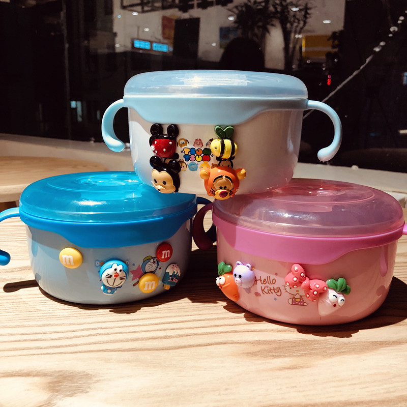 儿童卡通碗套装创意可爱餐具碗 防摔304不锈钢汤碗双耳辅食碗可爱在类目 餐饮具, 餐具, 碗中 - 来自Buy2taobao.com提供专业的淘宝代购服务