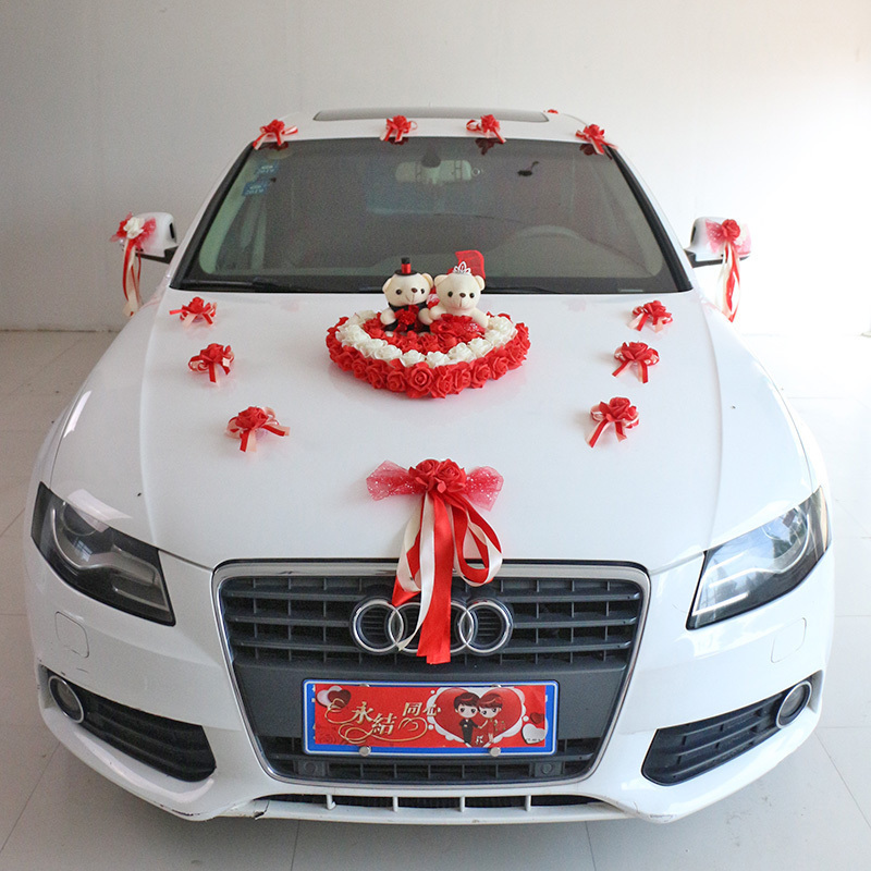 結婚用品婚車主車花車副隊創意車身裝飾韓式套裝吸盤公仔拉花全套在類目 鮮花速遞/花卉仿真/綠植園藝, 婚禮鮮花布置, 婚車鮮花中 - 來自Buy2taobao.com提供專業的淘寶代購服務