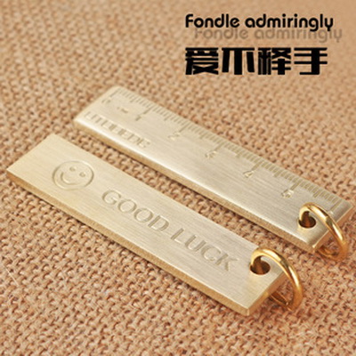 加厚純銅尺子迷妳複古黃銅直尺刻度尺EDC便攜小銅尺6cm鑰匙扣挂件在類目 電子詞典/電紙書/文化用品, 繪圖測量用品, 各類尺/三角板中 - 來自Buy2taobao.com提供專業的淘寶代購服務