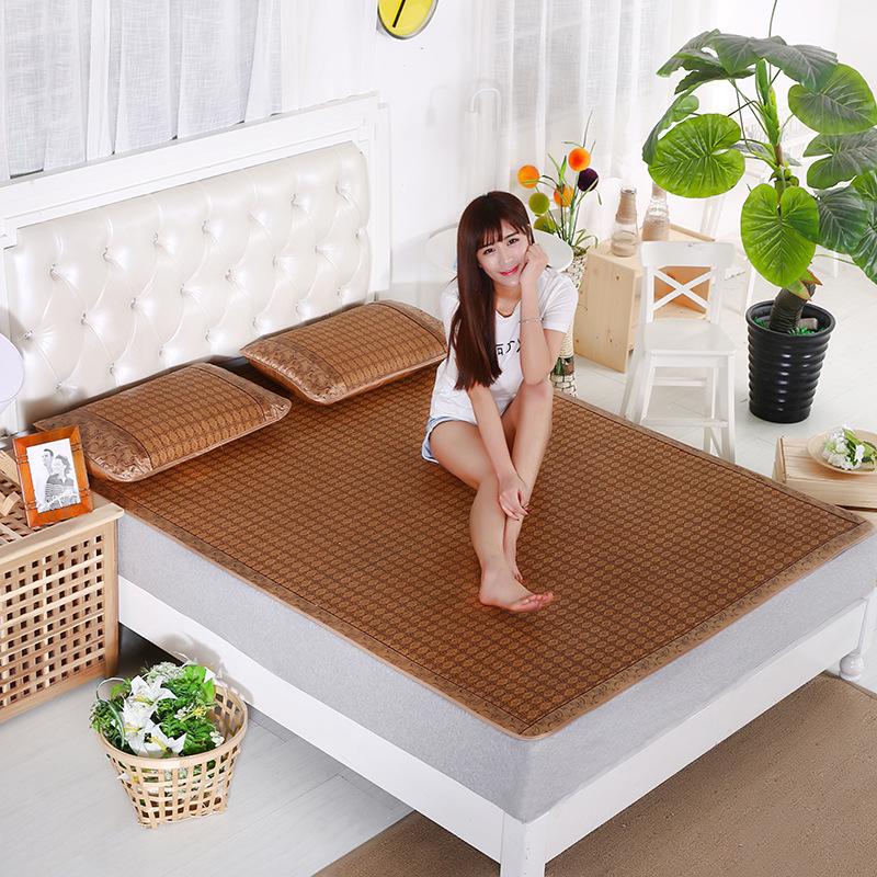 Rattan seats Three-piece mat 1.8 Ice silk seats Foldable Soft 1.5 air conditioner Grass mat summer new patternin the Bedclothes , Mat/Mats/Rattan seats/Straw mat/Leather seats category - from Buy2taobao.com to provide professional Taobao agent buy service