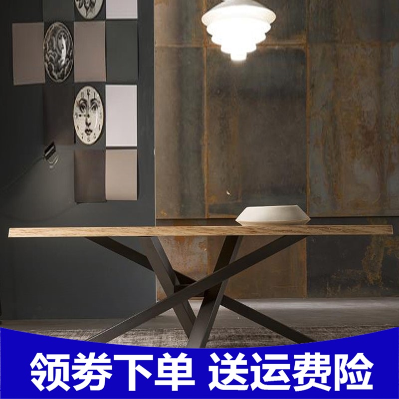 甄实木办公桌美式工业风餐桌长方形工作台洽谈桌loft铁艺会议桌长|ruв категории коммерческий/офисная мебель, офисная мебель, стол, стол - от Buy2taobao.com для оказания профессиональной услуги покупки агента Taobao