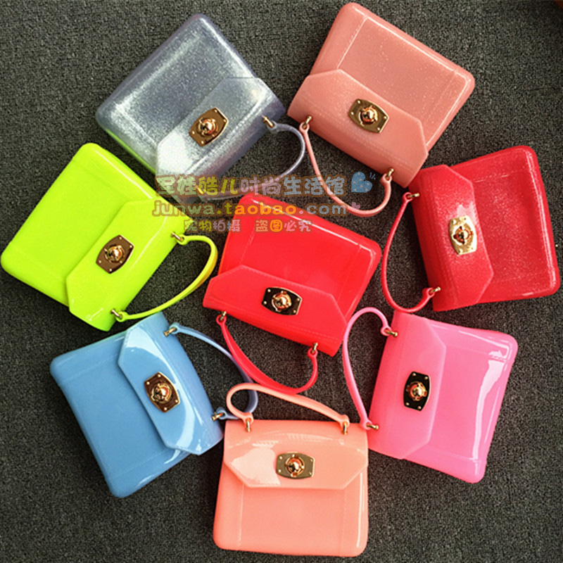 Bags for children high quality jelly translucent Inclined shoulder bag girl square Bag Handbag Princess packagein the Toy/Childs/Puzzle/Building block/Model , Bags for children/Backpack/Bags , Messenger Bag/Bag/Purse category - from Buy2taobao.com to provide professional Taobao agent buy service