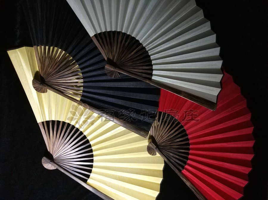Chinese classical Fan Full-Brown Zhushan Painting and Calligraphy Red, yellow, Blue and black Folding fan summer Cool air Gift fanin the Home Daily , Fan/Mini Fan/Fitting/Ice pad/Ice stickers , Fan category - from Buy2taobao.com to provide professional Taobao agent buy service