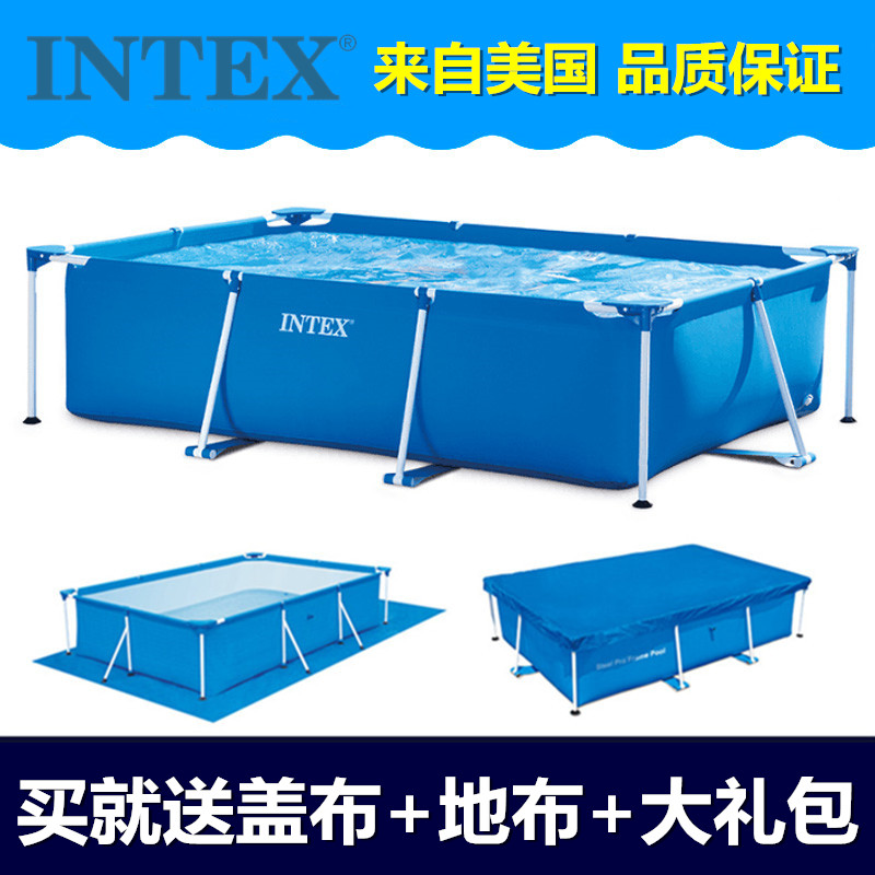 正品INTEX遊泳池 大型框架水池 超大家庭管架浴池 魚池加高加厚在類目 玩具/童車/益智/積木/模型, 游泳池/戲水玩具, 游泳池中 - 來自Buy2taobao.com提供專業的淘寶代購服務
