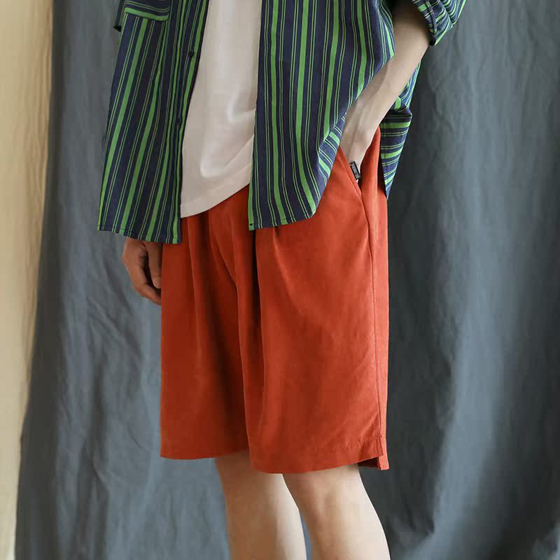 .Korean Edition Trend Solid Straight Casual pants summer Schoolboy Versatile shorts Easy Chaopai ins Beach Five Fenin the Men's clothing, Casual pants category - from Buy2taobao.com to provide professional Taobao agent buy service