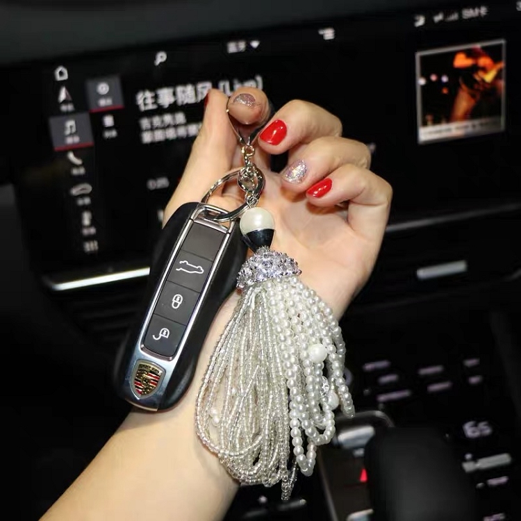 汽车钥匙扣韩国水钻珍珠车载钥匙挂饰可爱创意镶钻钥匙包包通用女|ruв категории фестиваль товаров/подарок, творческие подарки, брелок - от Buy2taobao.com для оказания профессиональной услуги покупки агента Taobao