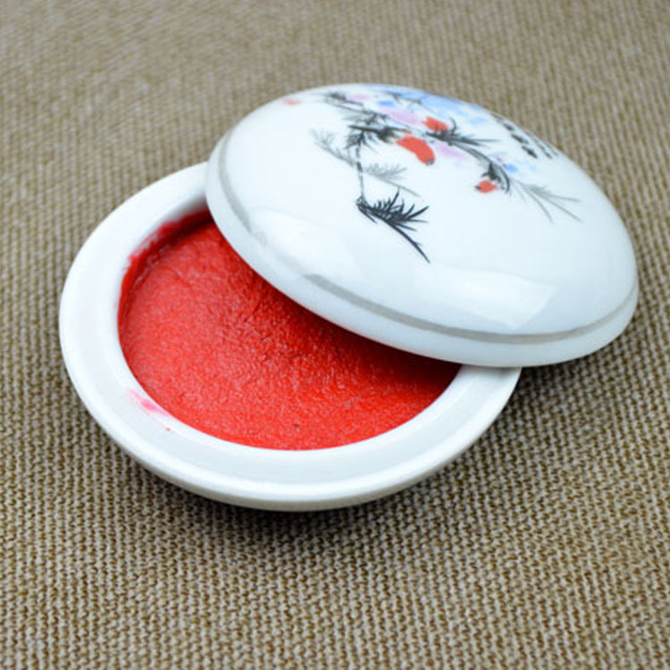 Seal carving/Paintings by Flower Blue and white Bright Cinnabar inkpad Twelve)box-packedin the Electronic Dictionary/Electronic paper book/Stationery , Accounting supplies , Stamp pad category - from Buy2taobao.com to provide professional Taobao agent buy service