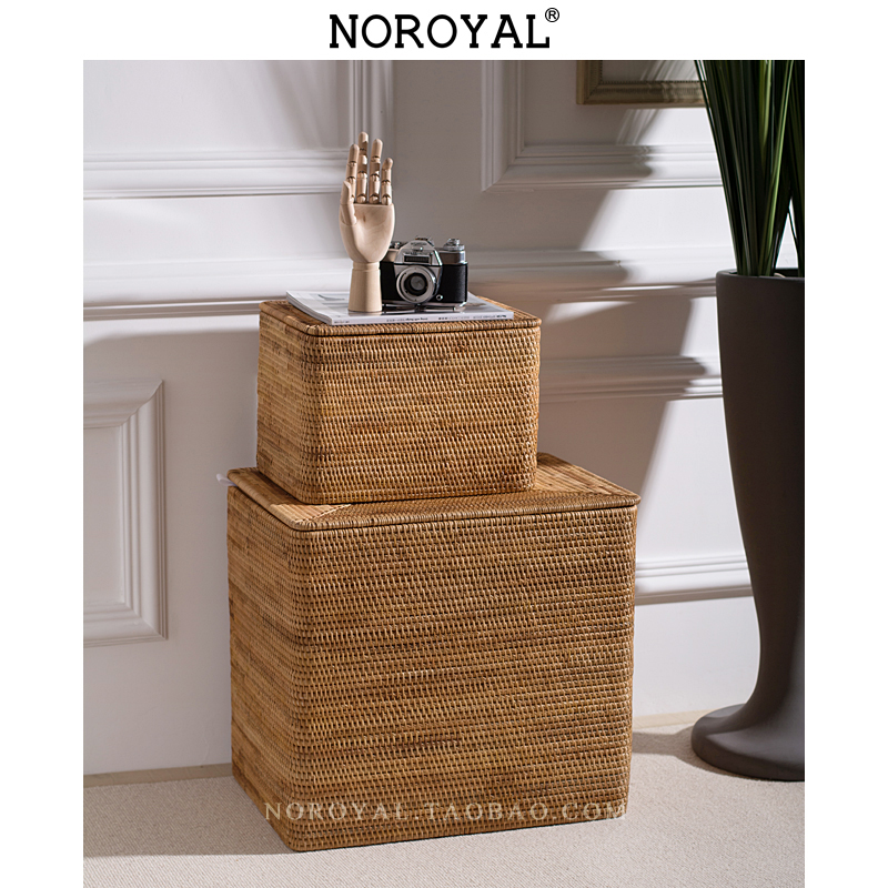 Vietnam Rattan Storage baskets With cover Outsize Storage box high-grade American style natural Hand-knitted Basket Toys Finishing basketin the Storage consolidation , Home Storage appliances , Storage box , Storage box category - from Buy2taobao.com to provide professional Taobao agent buy service