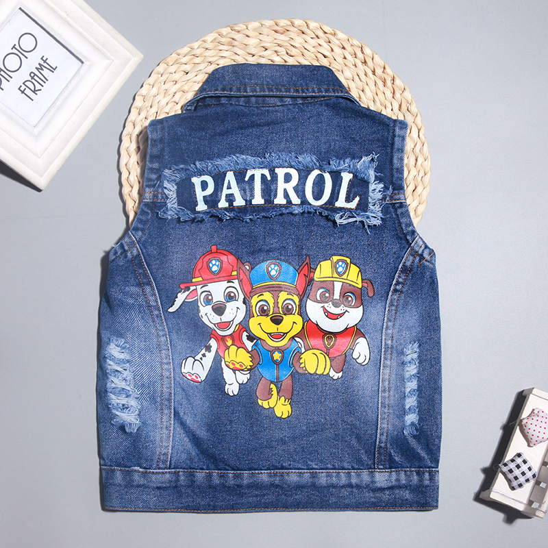 Boy Spring cowboy Cartoon Vest 19 new pattern Children children washing cowboy coat Vestin the Children/Baby/Family fitted , Vest category - from Buy2taobao.com to provide professional Taobao agent buy service