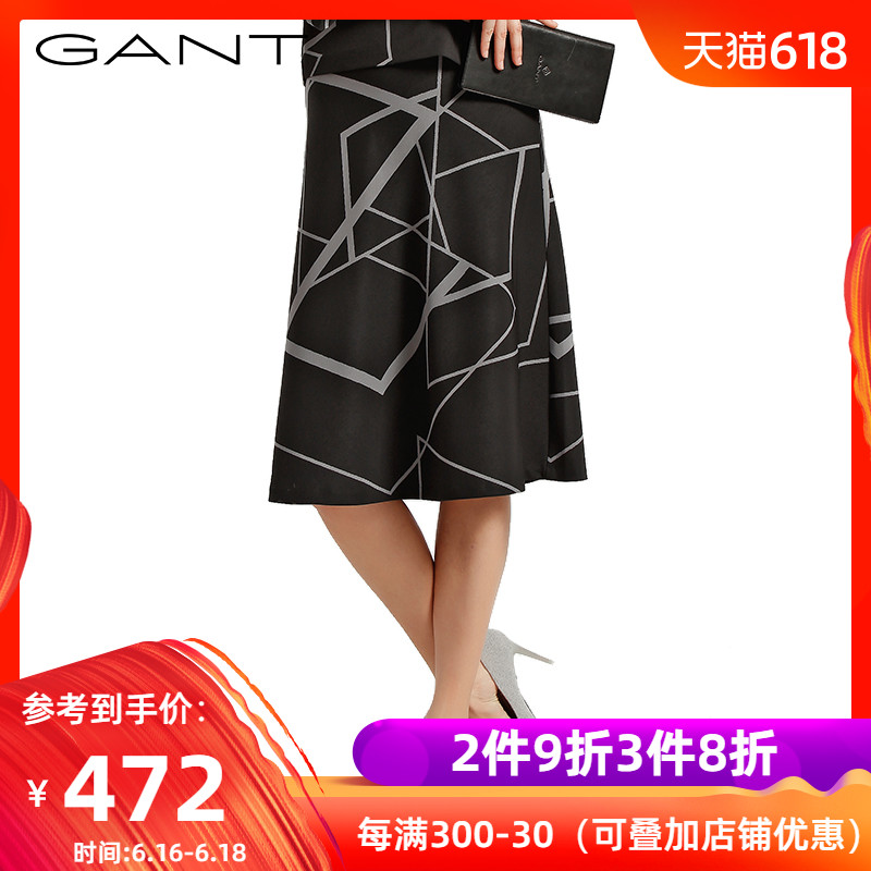 GANT/甘特春夏新品 女士几何图半身裙时尚通勤女短裙 440123|msdalam kategori Butik wanita / wanita, skirt - dari Buy2taobao.com untuk memberikan perkhidmatan ejen Taobao profesional membeli
