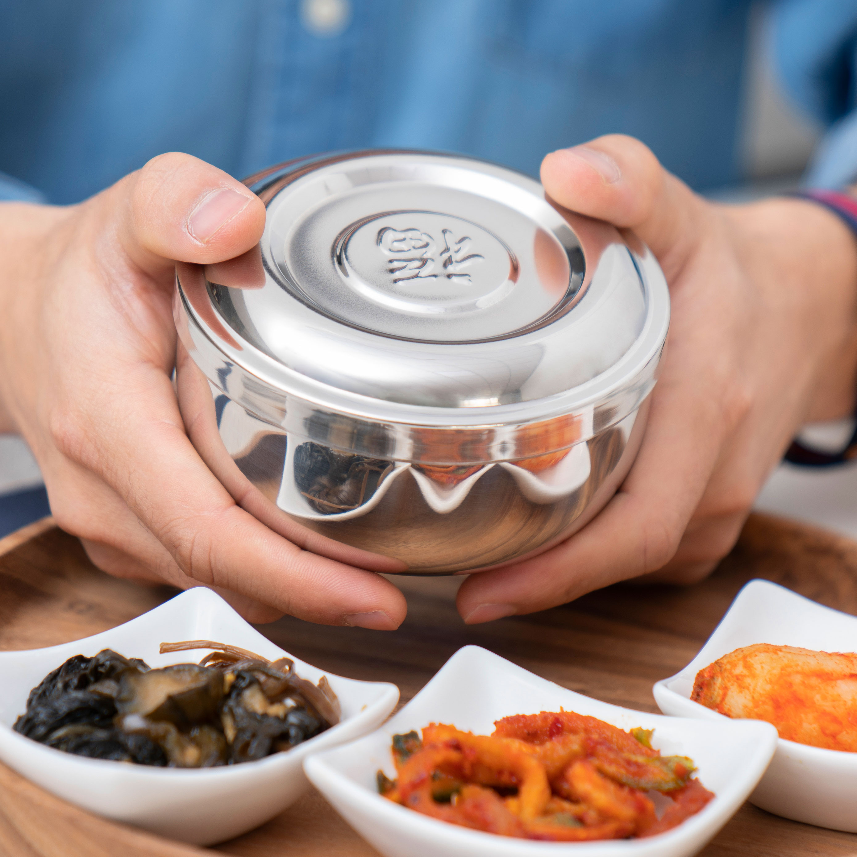 the republic of korea Stainless steel bowl With cover Stainless steel double bowl Rice bowl Korean bowls Korean strongman Vacuum Bowlin the Tableware , Tableware , Bowl category - from Buy2taobao.com to provide professional Taobao agent buy service
