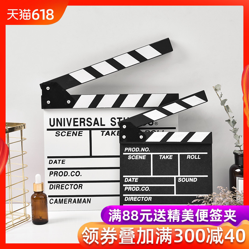 北欧风装饰创意电影打板场记板木质导演板拍摄道具摆设卧室小饰品|msdalam kategori Aksesori rumah, hiasan - dari Buy2taobao.com untuk memberikan perkhidmatan ejen Taobao profesional membeli