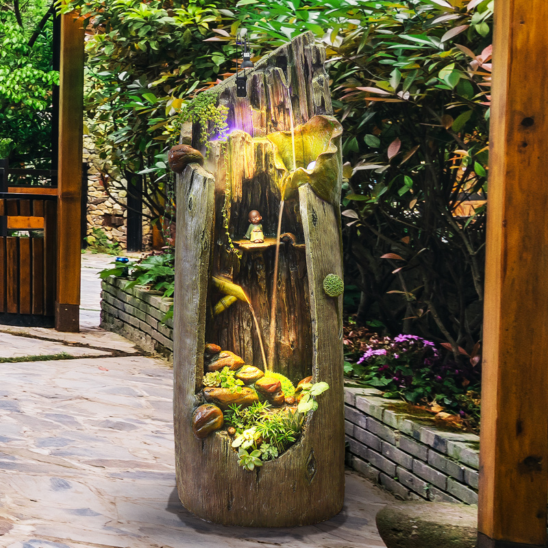 Chinese style Countryside Office to ground Flowing water fountain Lucky Decoration a living room Feng Shui round balcony decorate Sceneryin the Home accessories , Decoration category - from Buy2taobao.com to provide professional Taobao agent buy service
