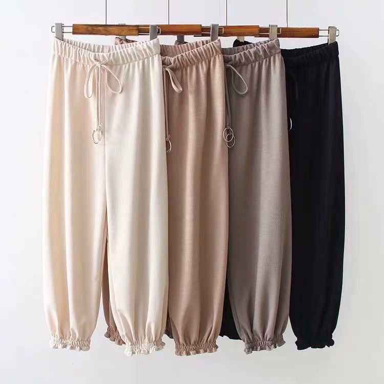 嘟嘟家 网红个性高腰哈伦九分束脚裤J|msdalam kategori Butik wanita / wanita, seluar, seluar santai - dari Buy2taobao.com untuk memberikan perkhidmatan ejen Taobao profesional membeli