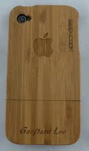送长辈 送朋友 送爱人 苹果手机 IPHONE4 竹制手机保护壳 可定制
