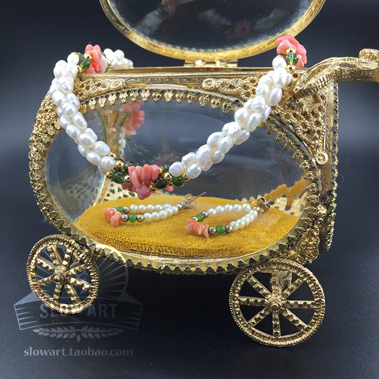 American West vintage goods in stock Coral millet Pearl Necklace Ear Studs Antique jewelry Earringsin the Accessories/Fashion Jewelry, Necklace category - from Buy2taobao.com to provide professional Taobao agent buy service