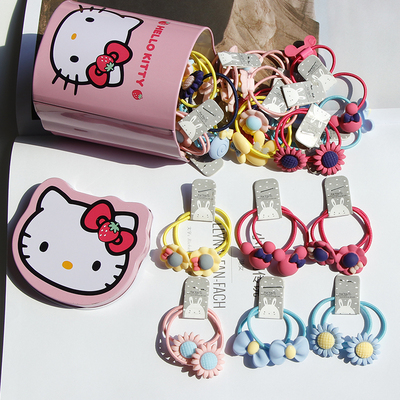 韩国发夹女宝宝头饰儿童公主发圈女童婴儿不伤发小皮筋发卡发饰品