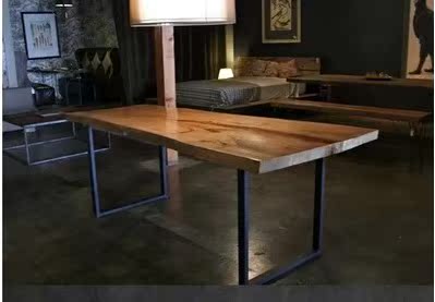 美式鄉村複古實木餐桌LOFT風格鐵藝餐桌書桌辦公桌電腦桌簡約工業在類目 住宅傢俱, 桌類, 餐桌中 - 來自Buy2taobao.com提供專業的淘寶代購服務
