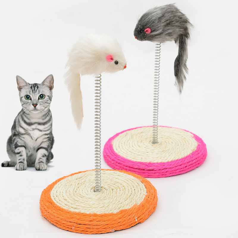 剑麻弹簧老鼠小号剑麻弹簧盘猫抓板猫咪玩具宠物用品猫玩具弹簧鼠|ruв категории животное/Животное питание и принадлежностей, кошка/собака игрушка, Кошка ловит плита - от Buy2taobao.com для оказания профессиональной услуги покупки агента Taobao