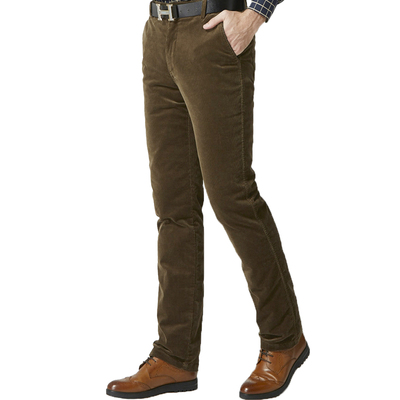 博宝瑞羽绒裤男士外穿 加厚脱卸式内胆 冬中老年修身高腰保暖棉裤