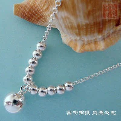 99纯银圆珠球项链子手工吊坠简约潮人森系锁骨链送妈妈女生日礼物在类目 饰品/流行首饰/时尚饰品新, 项链中 - 来自Buy2taobao.com提供专业的淘宝代购服务